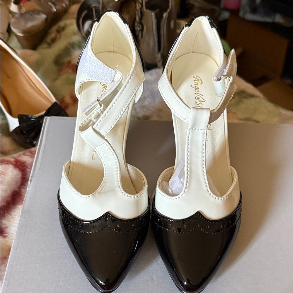 Chic Black and White Women's Heels